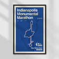 Indianapolis Monumental Marathon Personalized Race Print