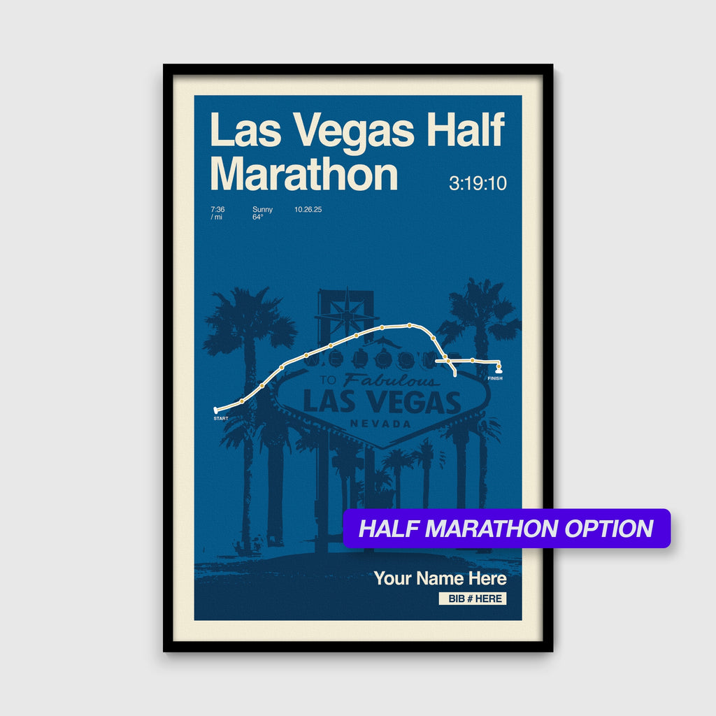 Las Vegas Marathon Personalized Race Print