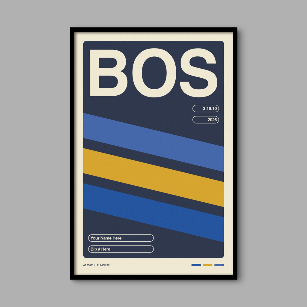 Personalized Boston World Major Race Poster