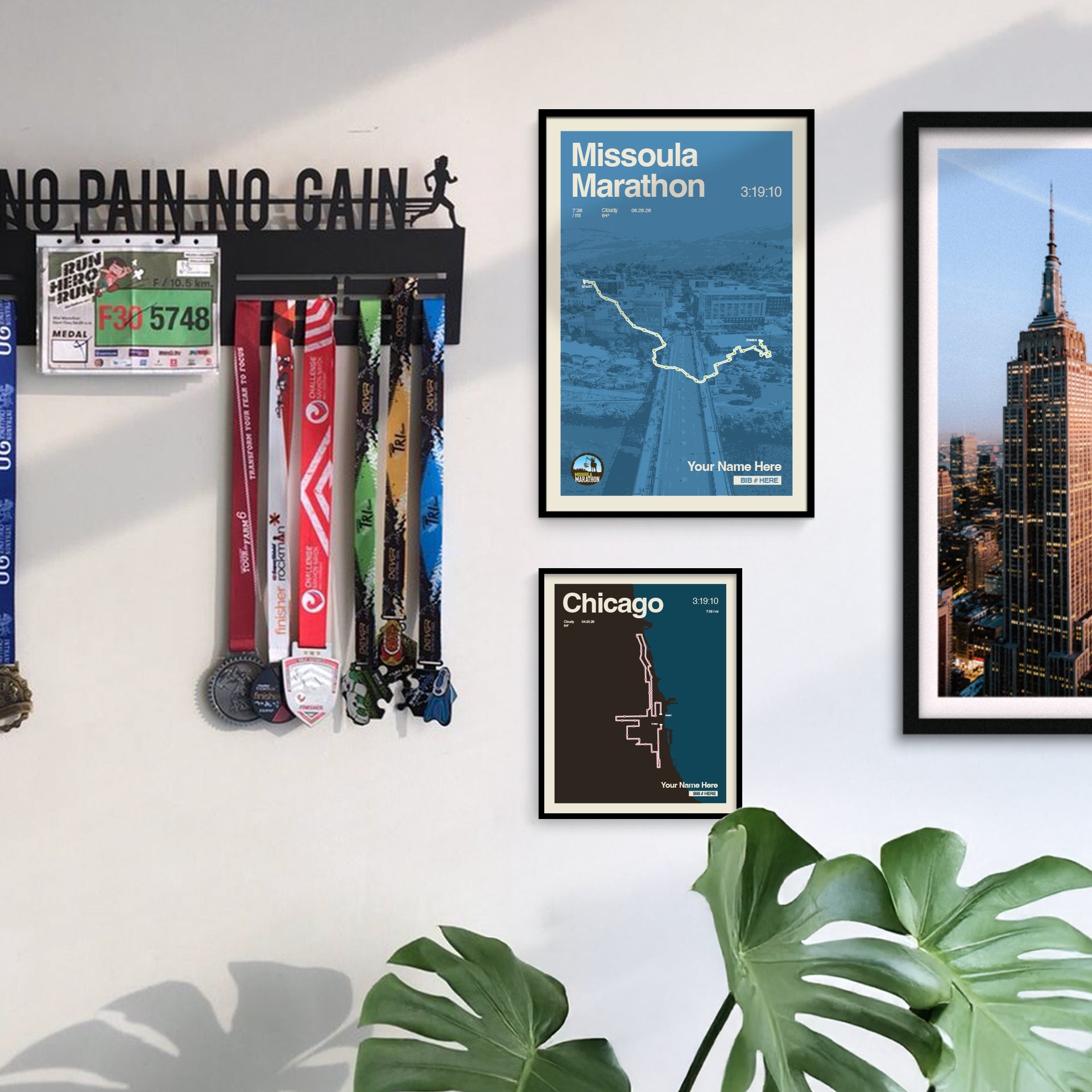 Missoula Marathon Personalized Race Print