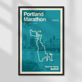 Portland Marathon Personalized Race Print