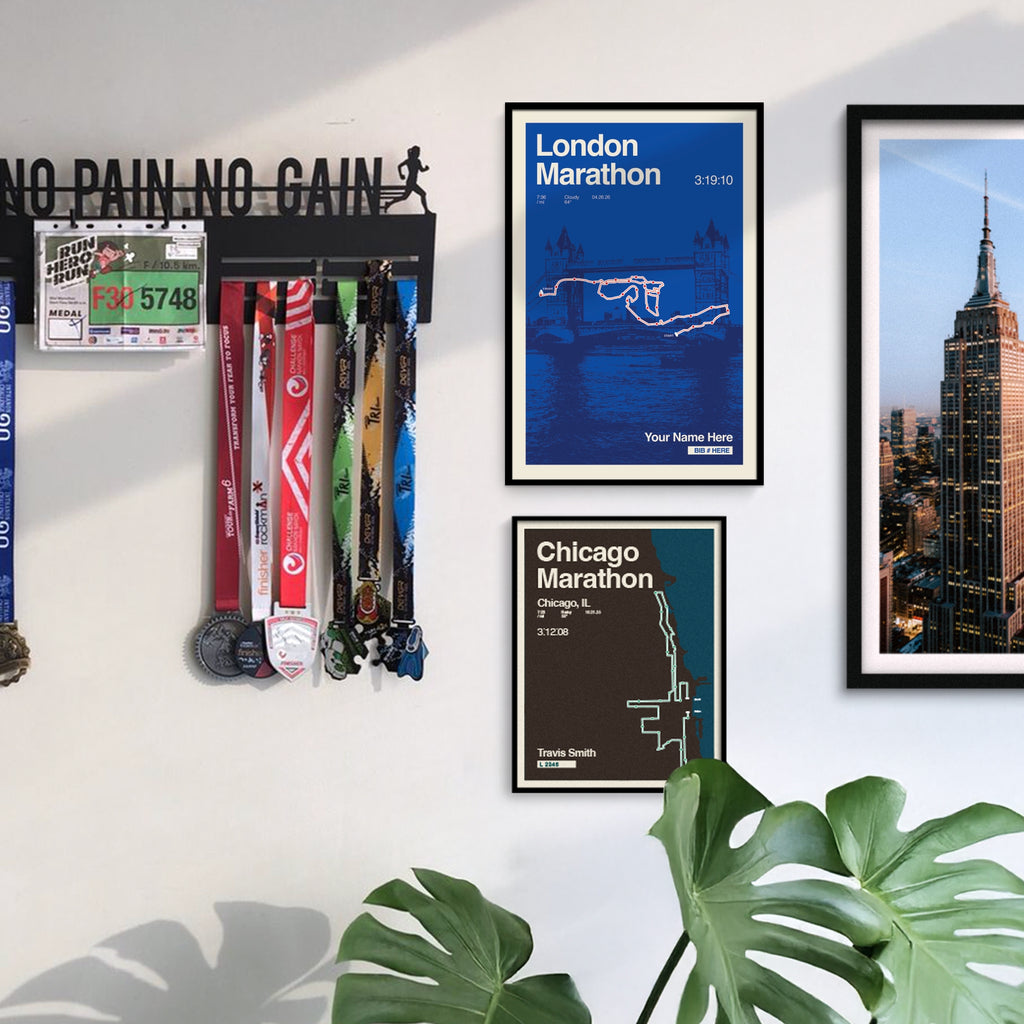 London Marathon Personalized Race Print
