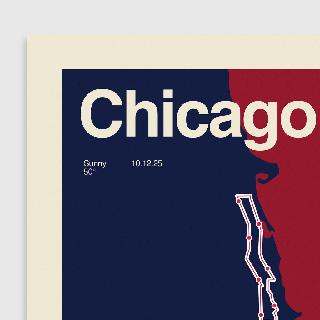 Personalized Chicago Race Print