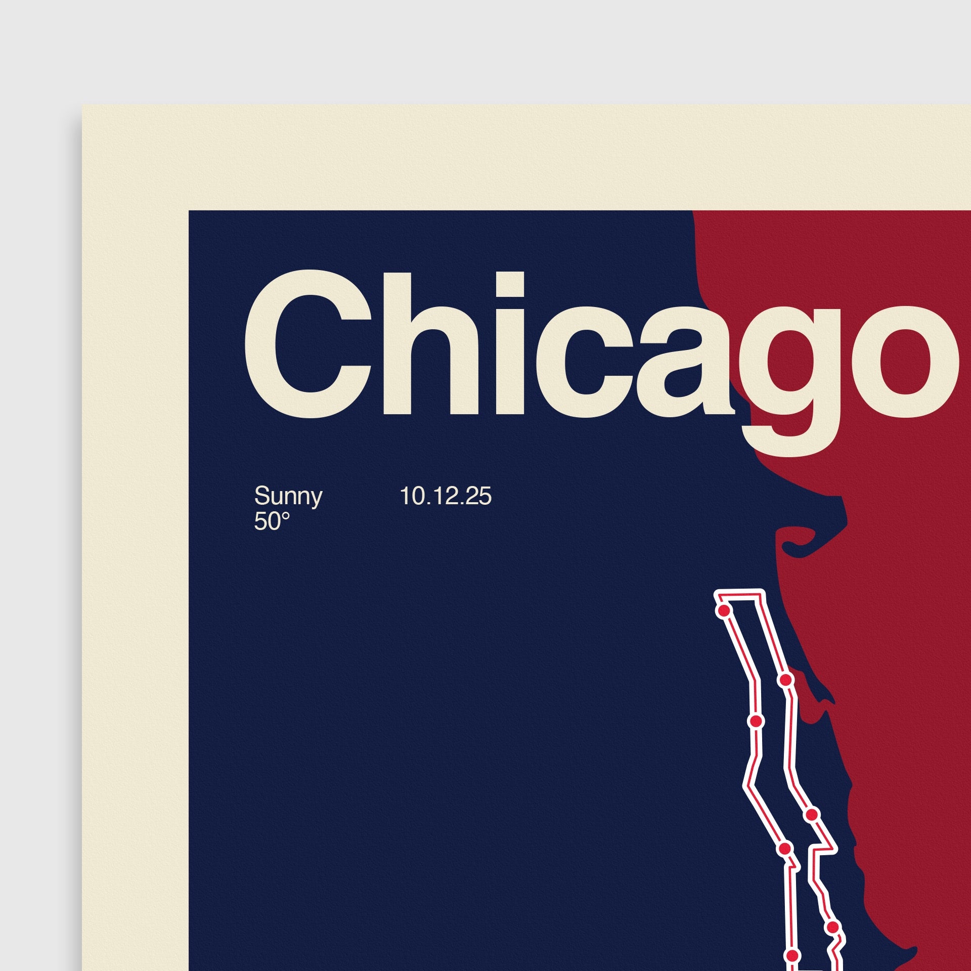 Personalized Chicago Race Print