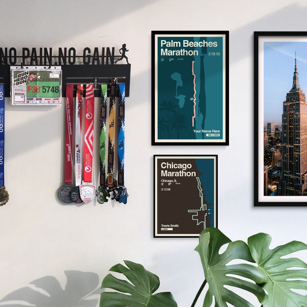 Palm Beaches Marathon Personalized Race Print