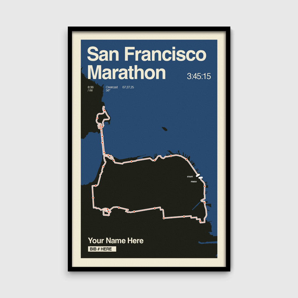 San Francisco Marathon Personalized Race Print