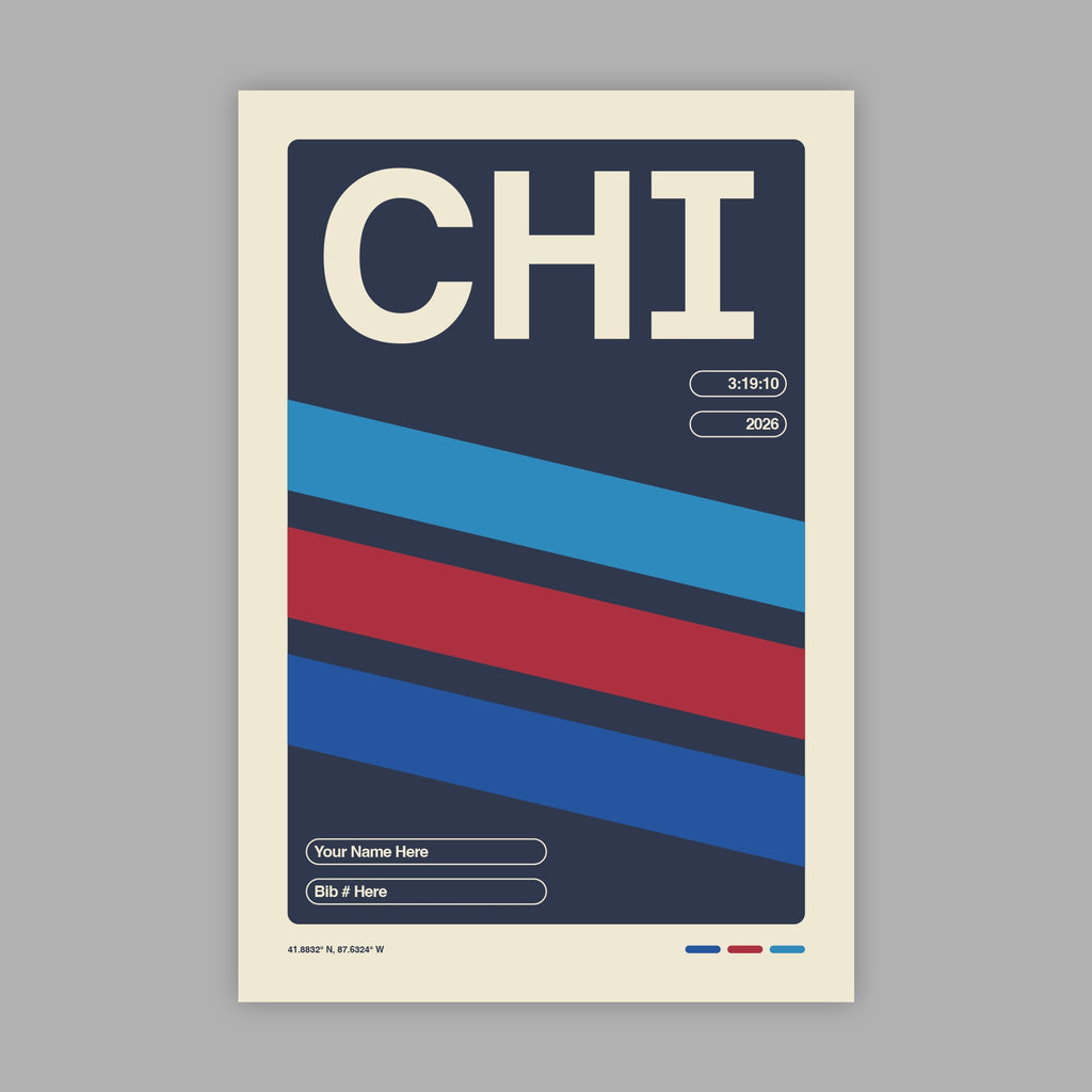 Personalized Chicago World Major Race Poster