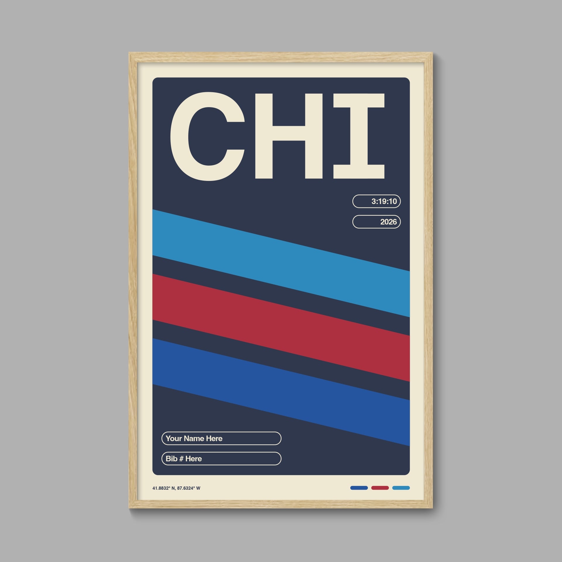 Personalized Chicago World Major Race Poster