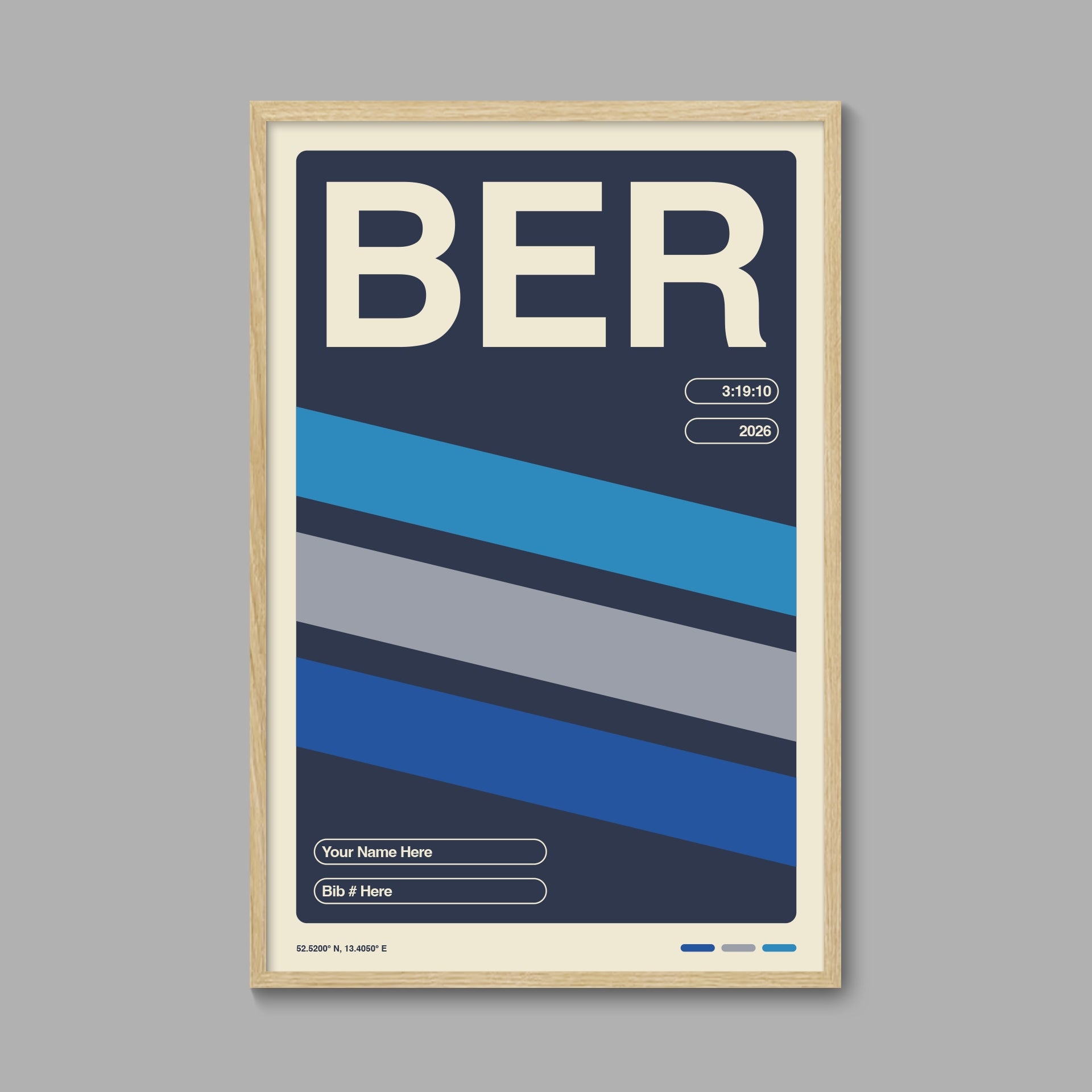 Personalized Berlin World Major Race Poster