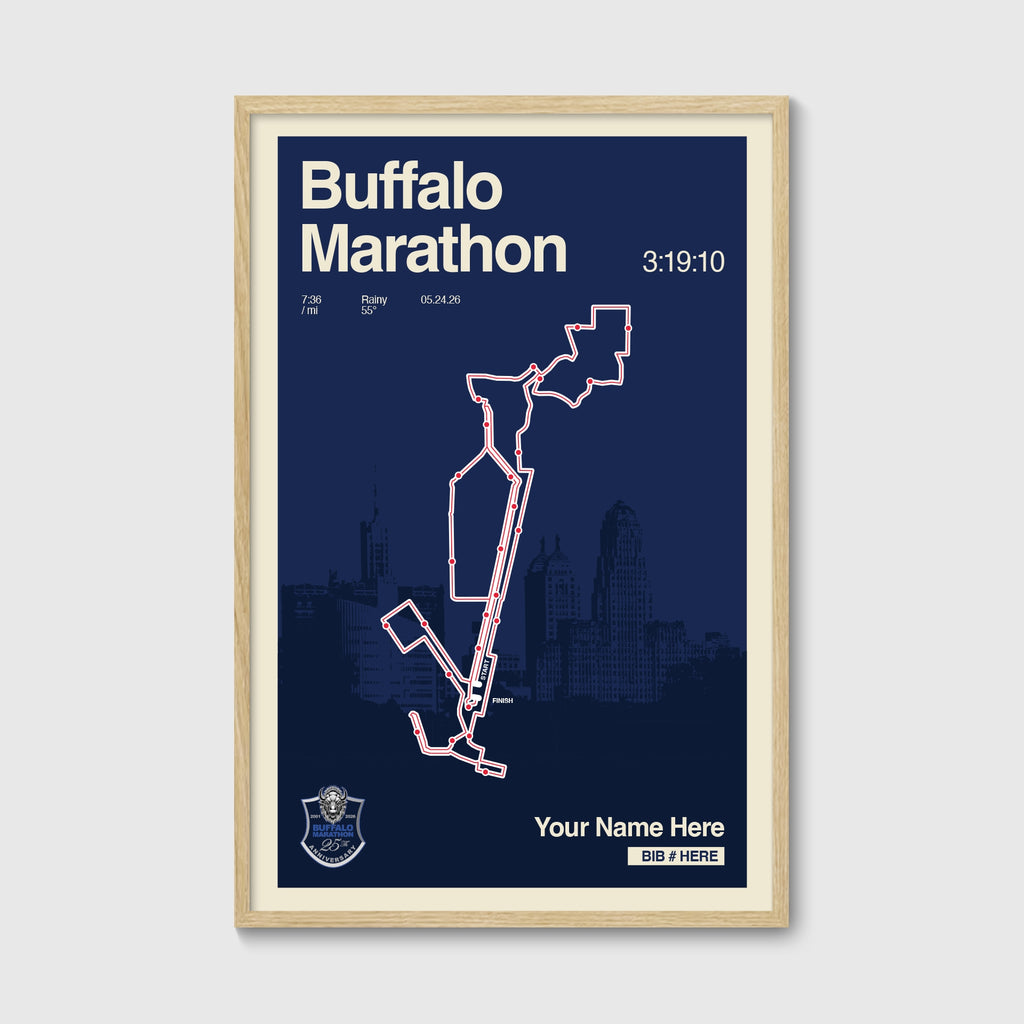 Buffalo Marathon Personalized Race Print