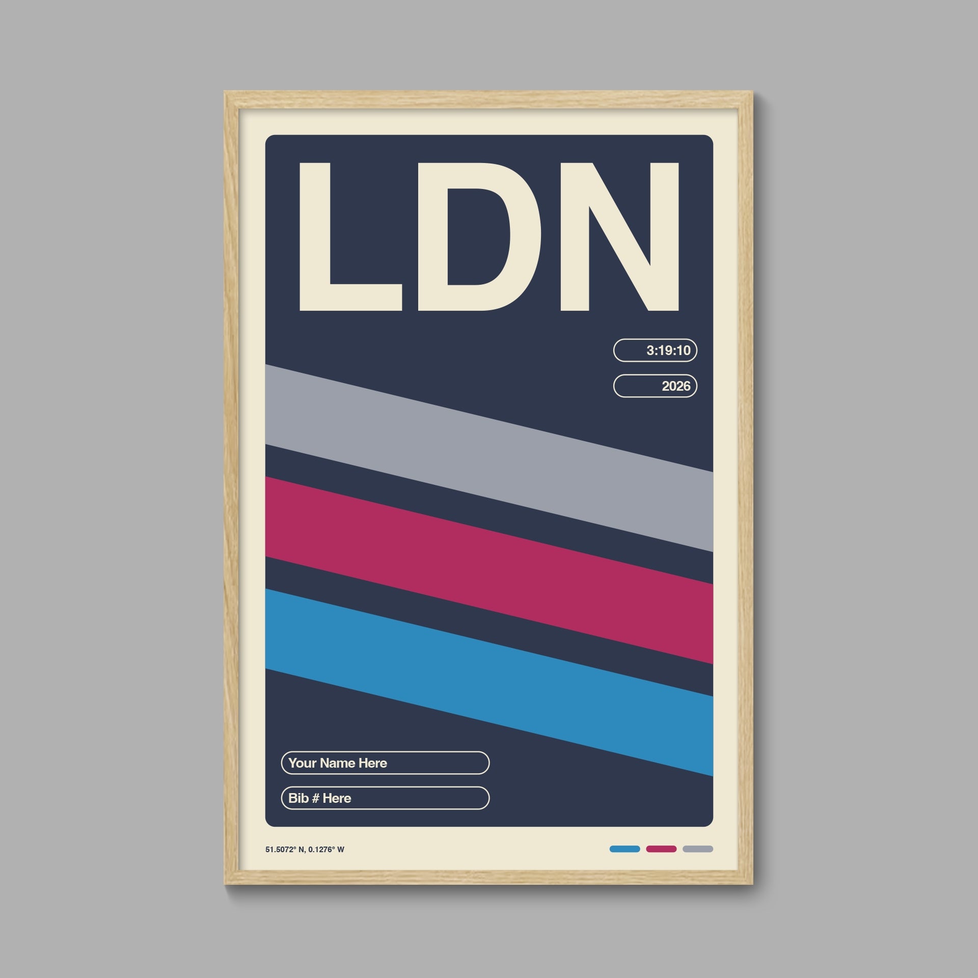 Personalized London World Major Race Poster