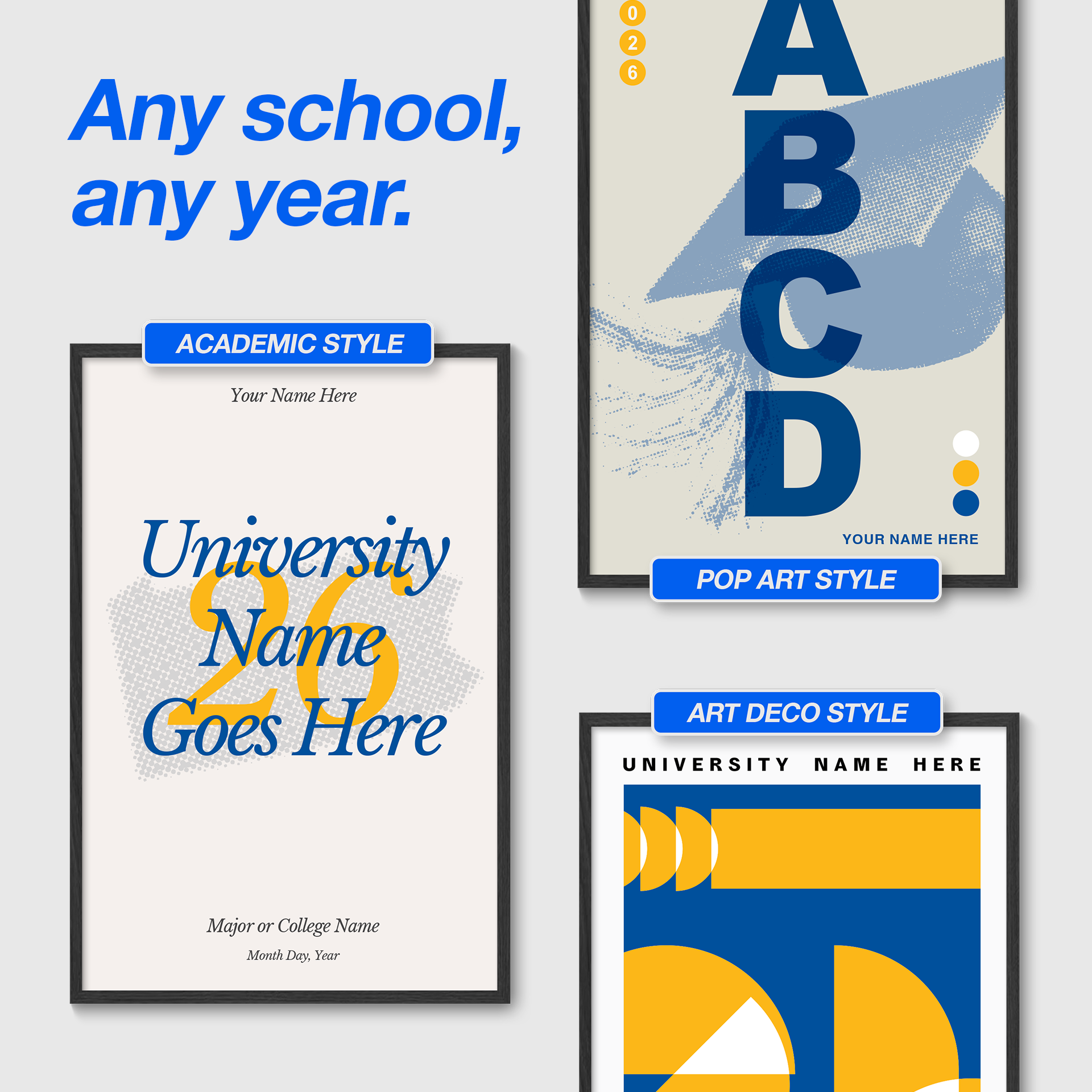 Personalized Graduate Wall Art