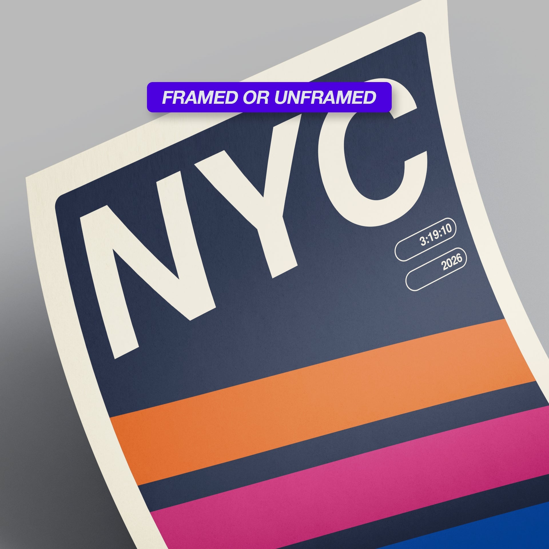 Personalized New York City World Major Race Poster