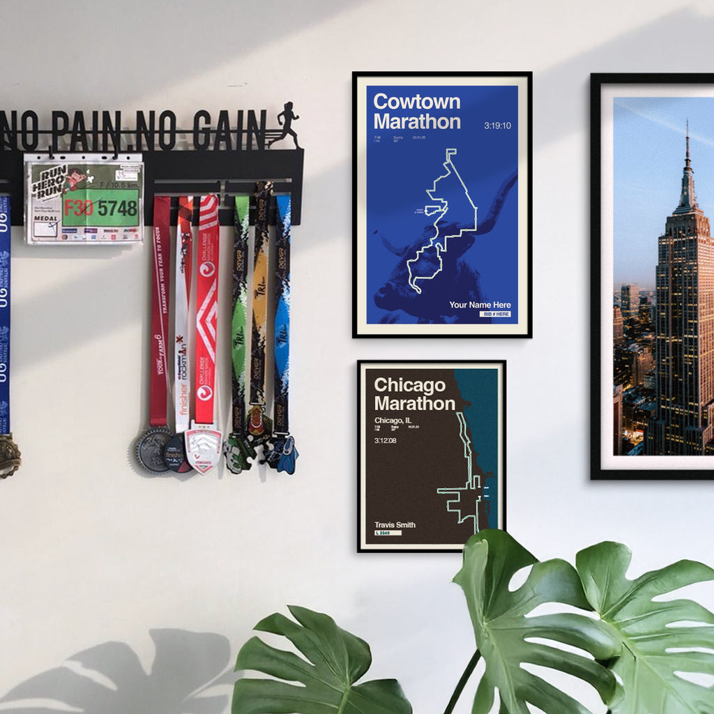 Cowtown Marathon Personalized Race Print