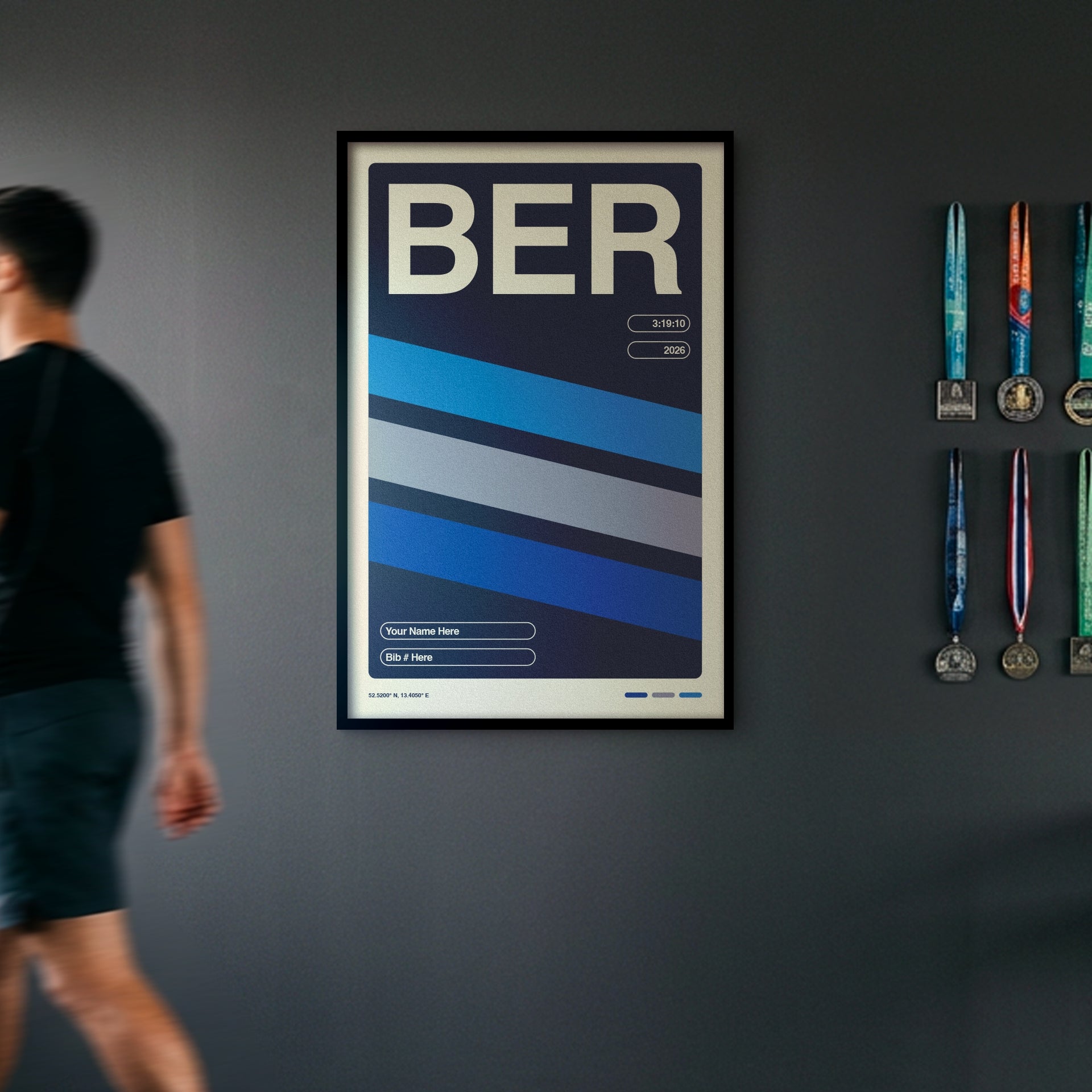 Personalized Berlin World Major Race Poster
