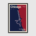 Personalized Chicago Race Print