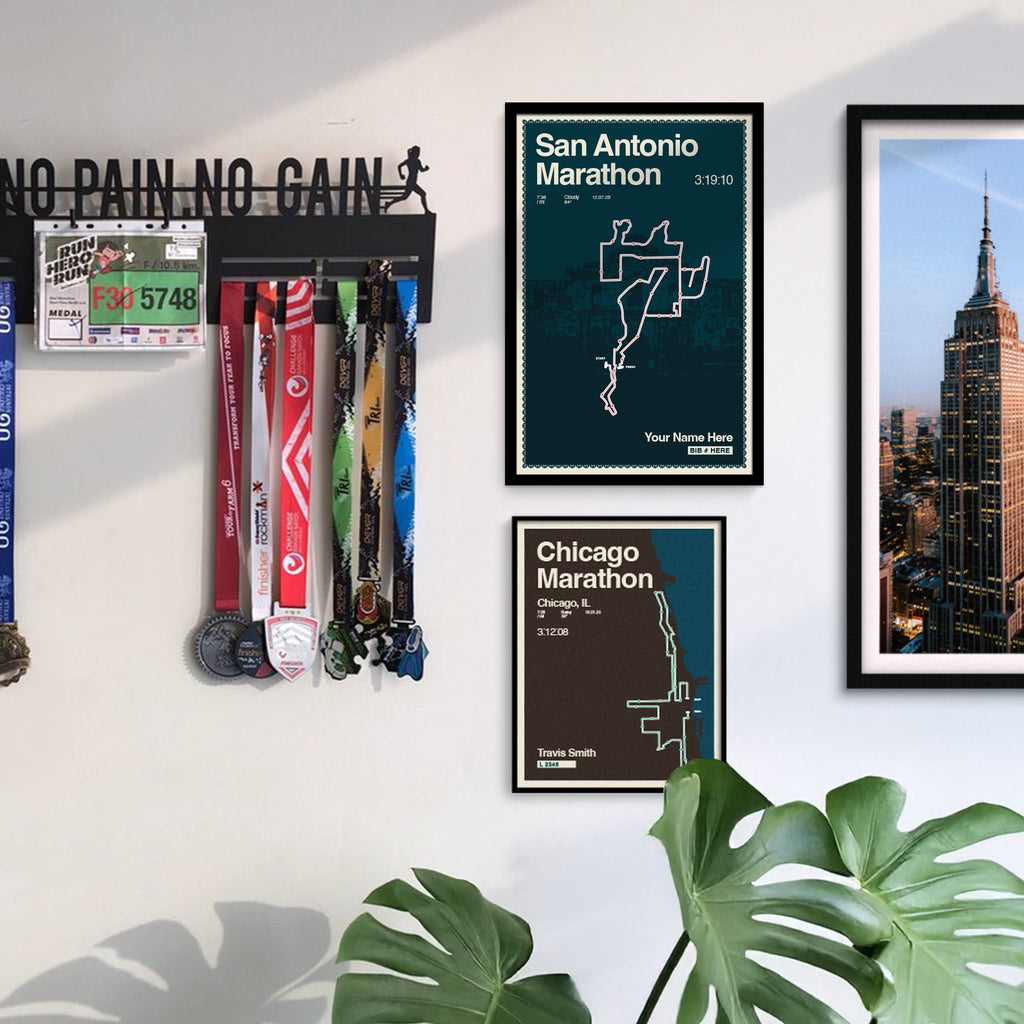 San Antonio Marathon Personalized Race Print