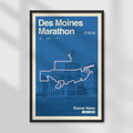 Des Moines Marathon Personalized Race Print