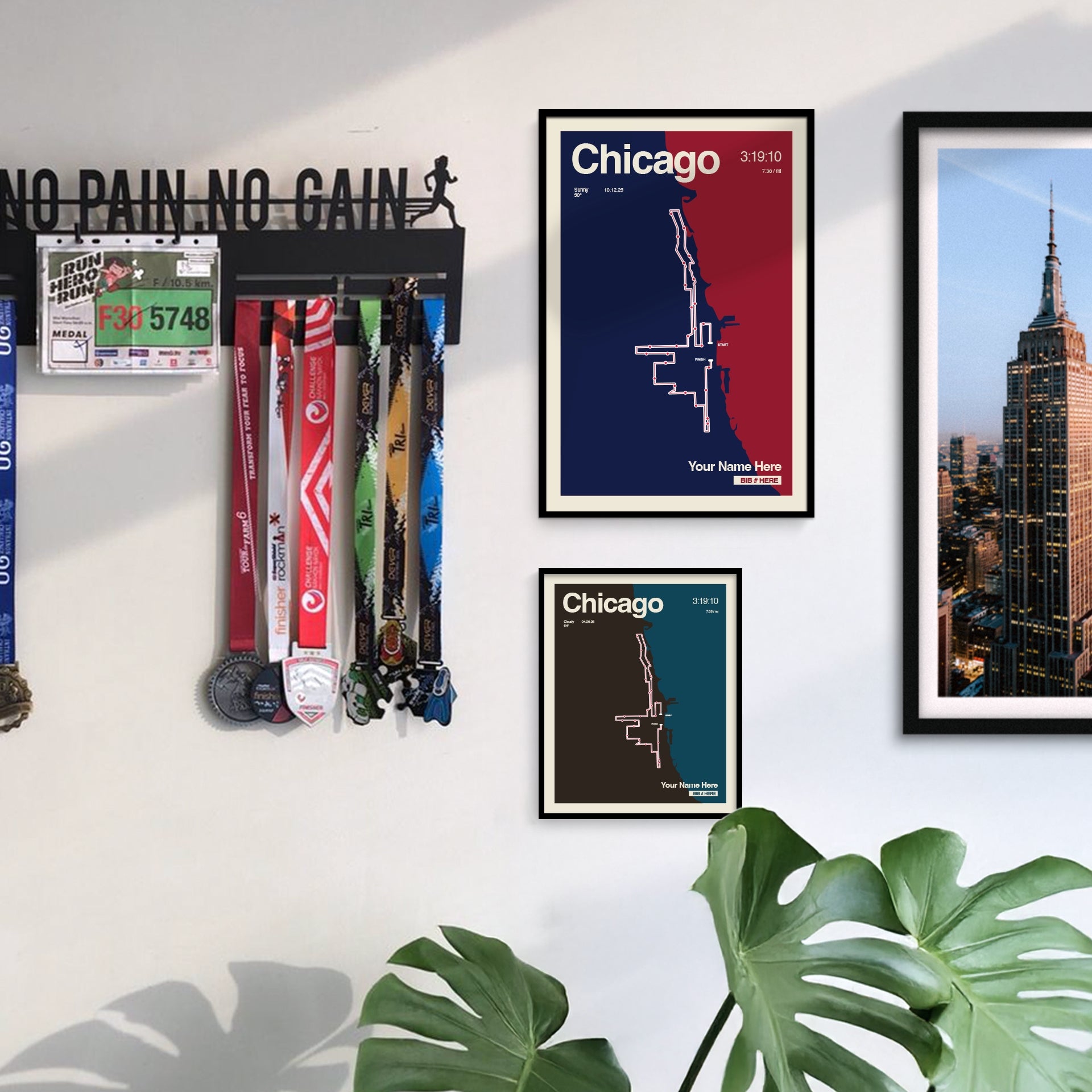 Personalized Chicago Race Print