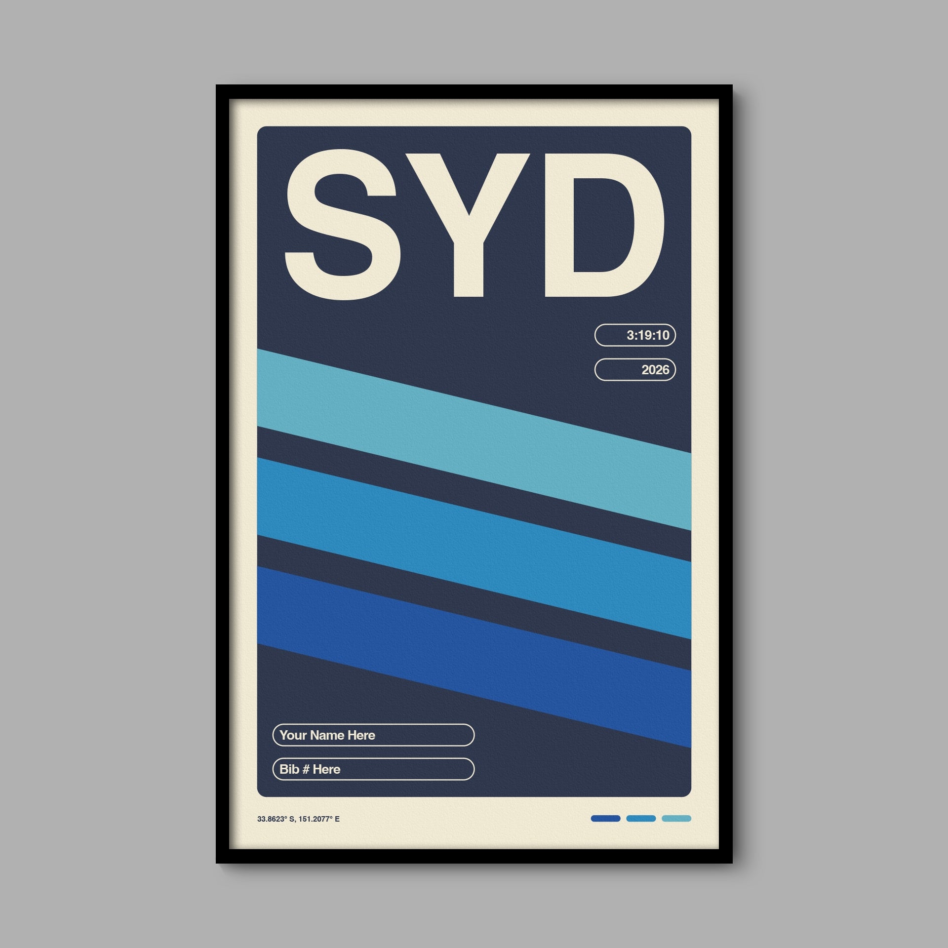 Personalized Sydney World Major Race Poster