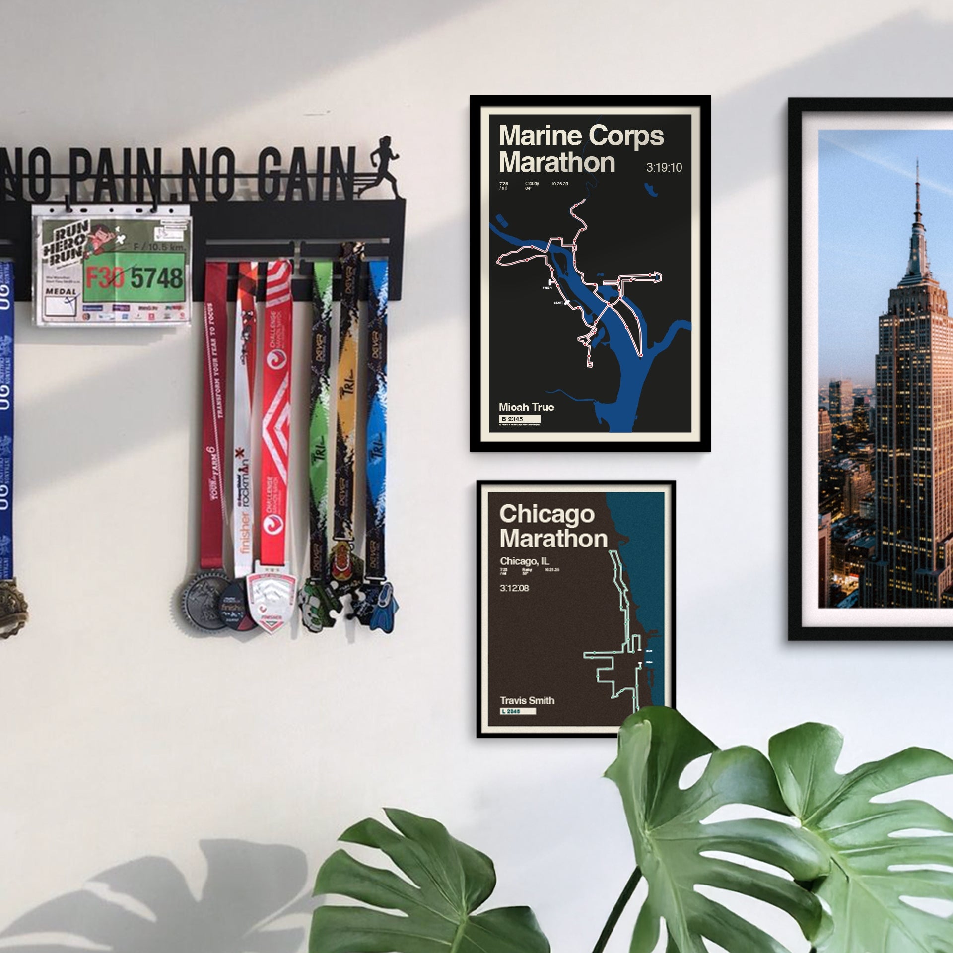 Marine Corps Marathon Personalized Race Poster