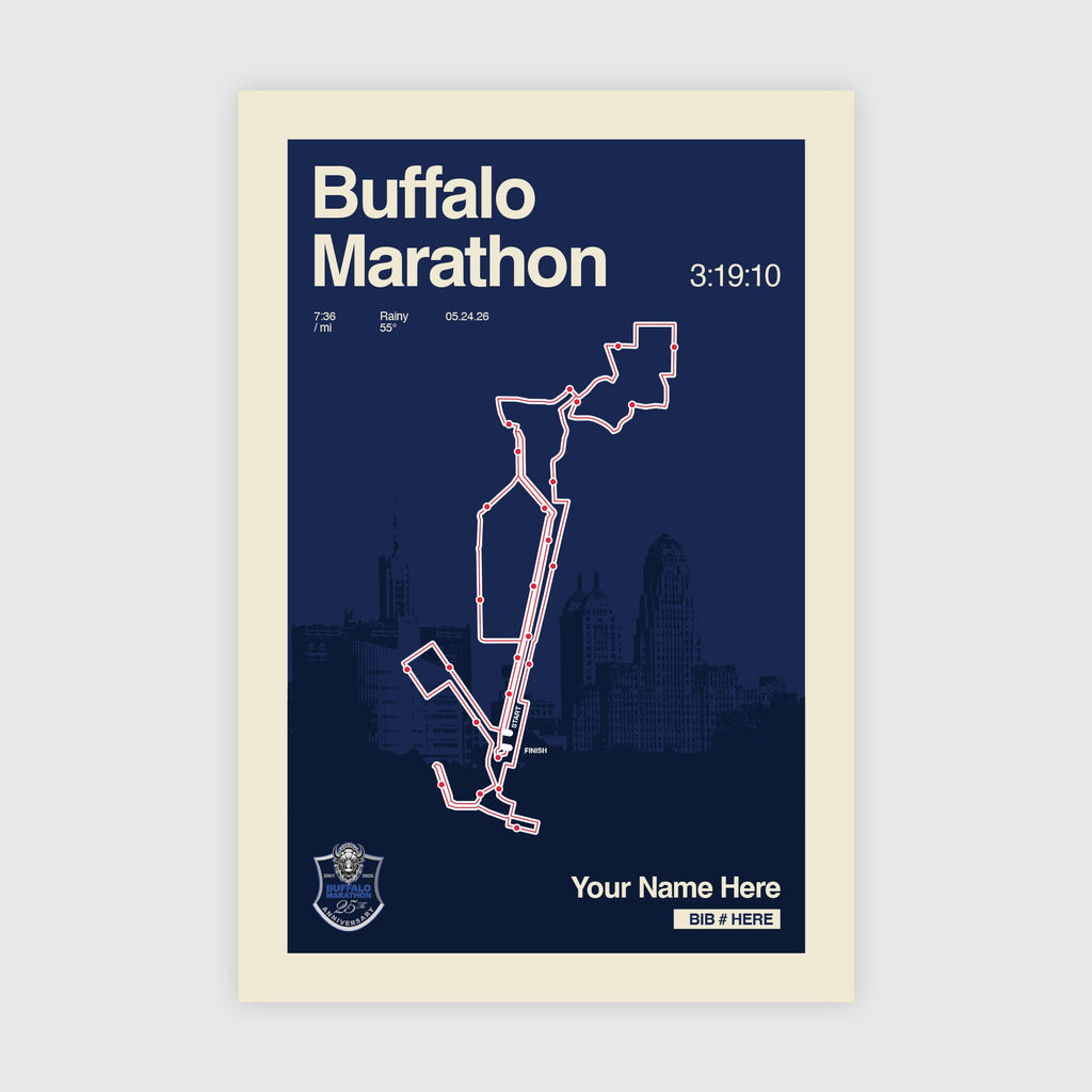 Buffalo Marathon Personalized Race Print