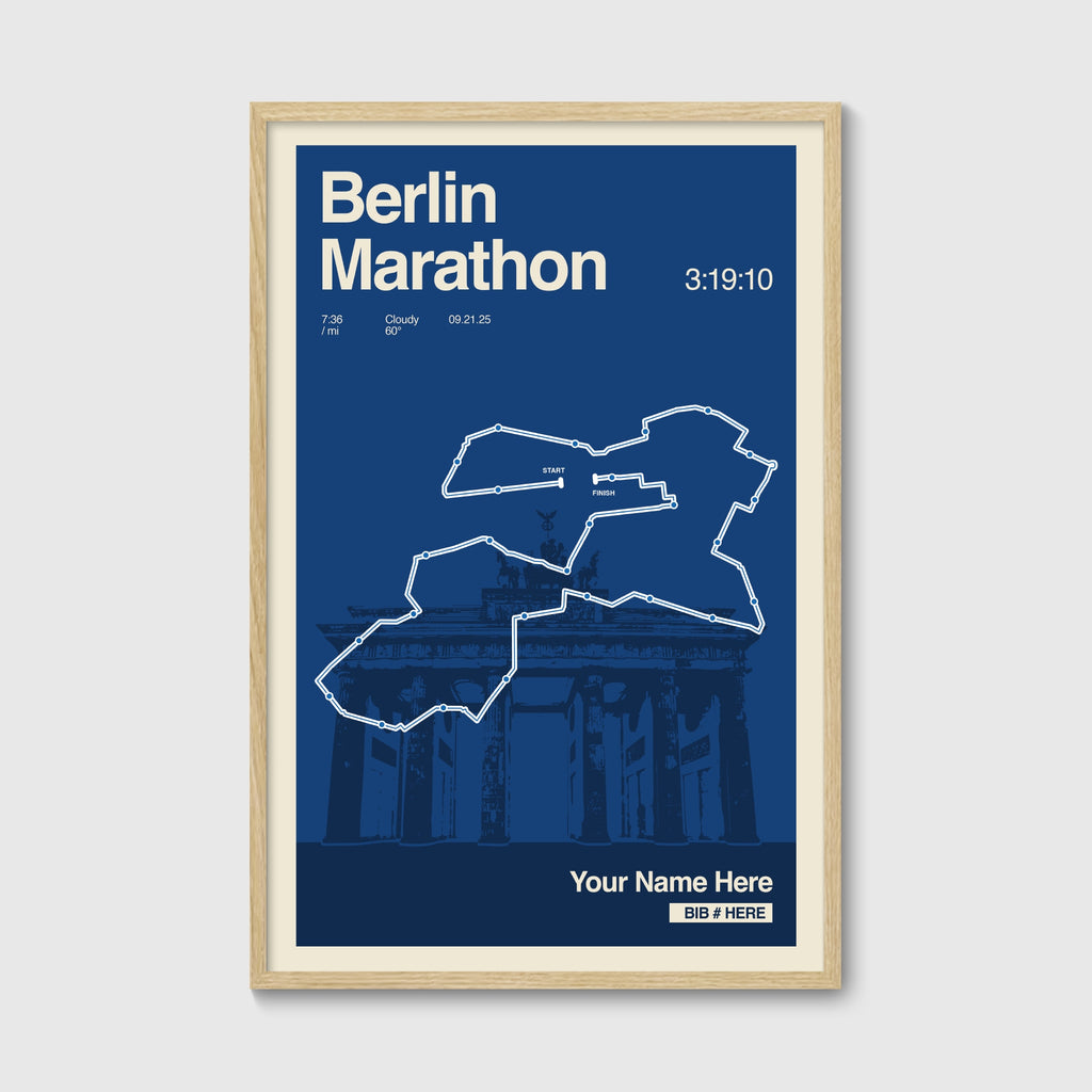 Berlin Marathon Personalized Race Print