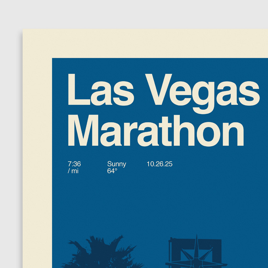 Las Vegas Marathon Personalized Race Print