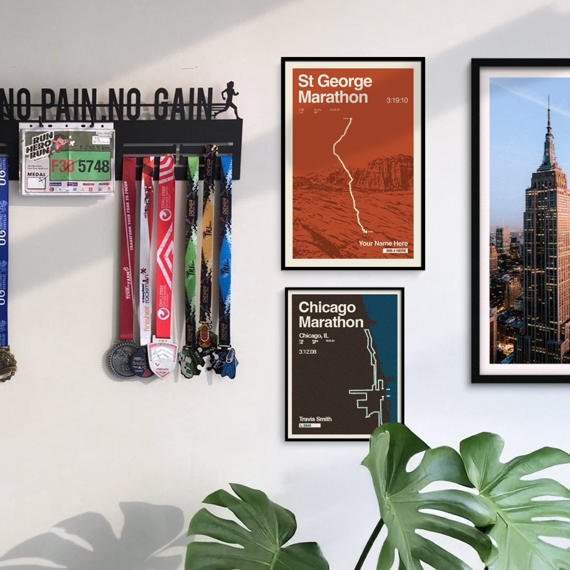 St. George Marathon Personalized Race Print