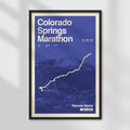 Colorado Springs Marathon Personalized Race Print