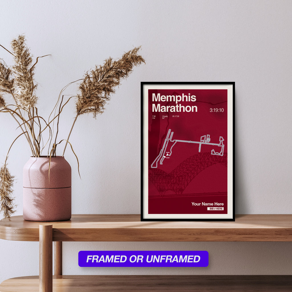 Memphis Marathon Personalized Race Print