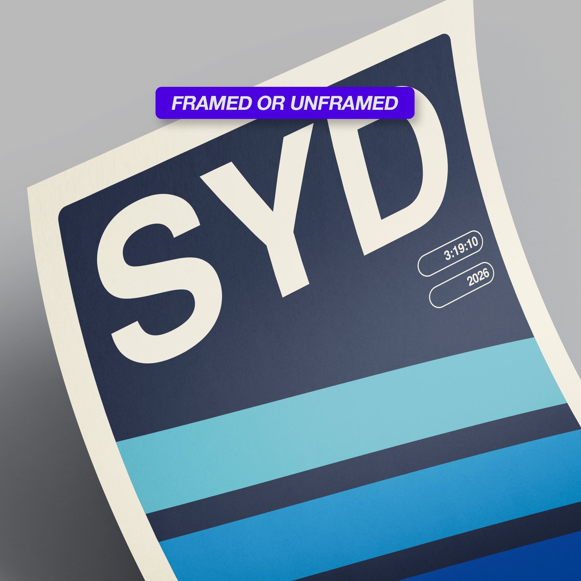 Personalized Sydney World Major Race Poster