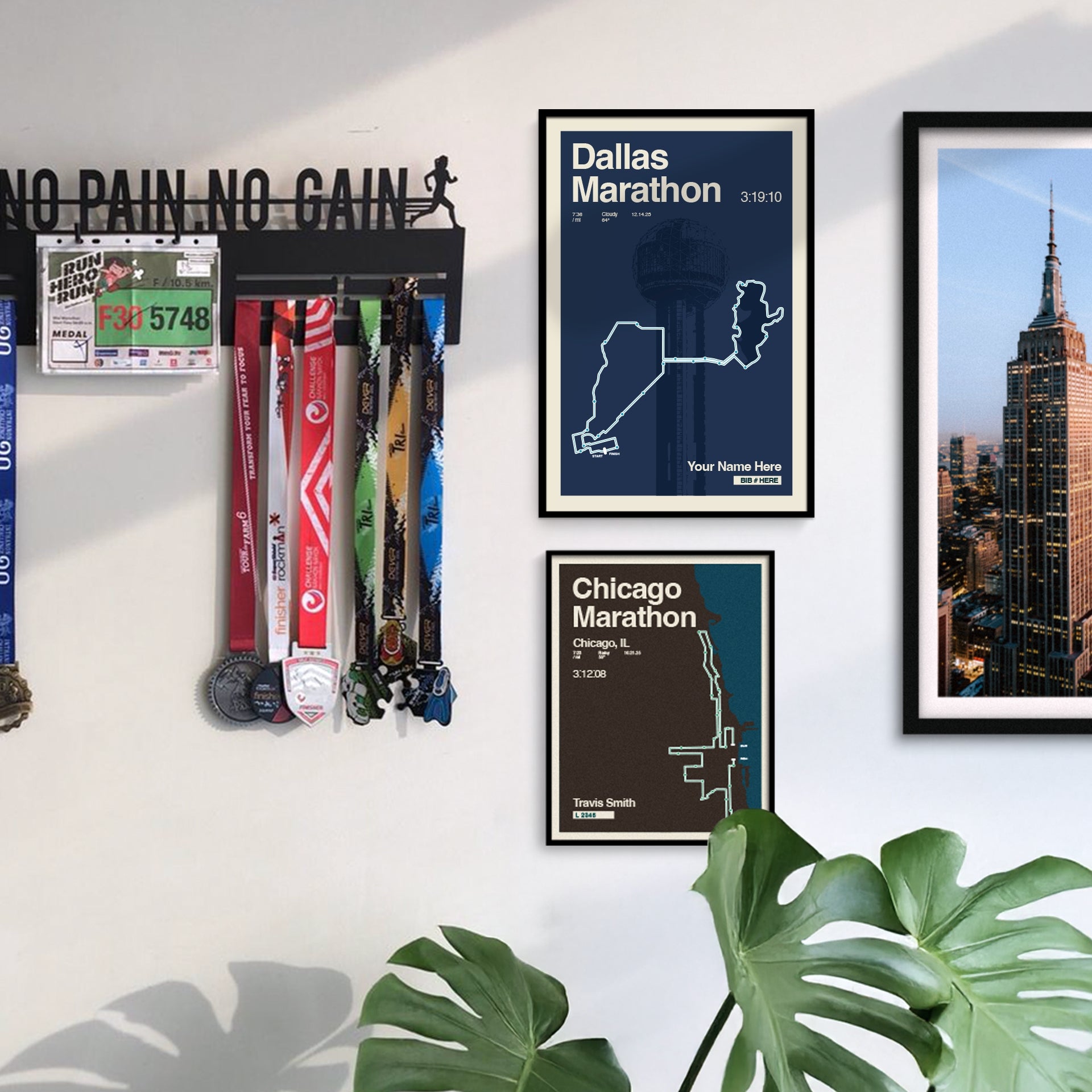 Dallas Marathon Personalized Race Print