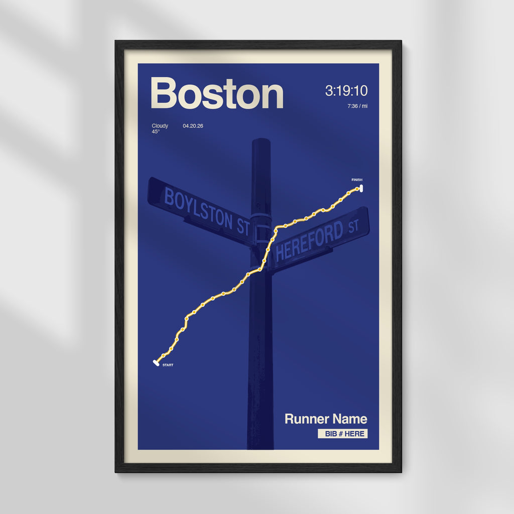 Personalized Boston Race Print