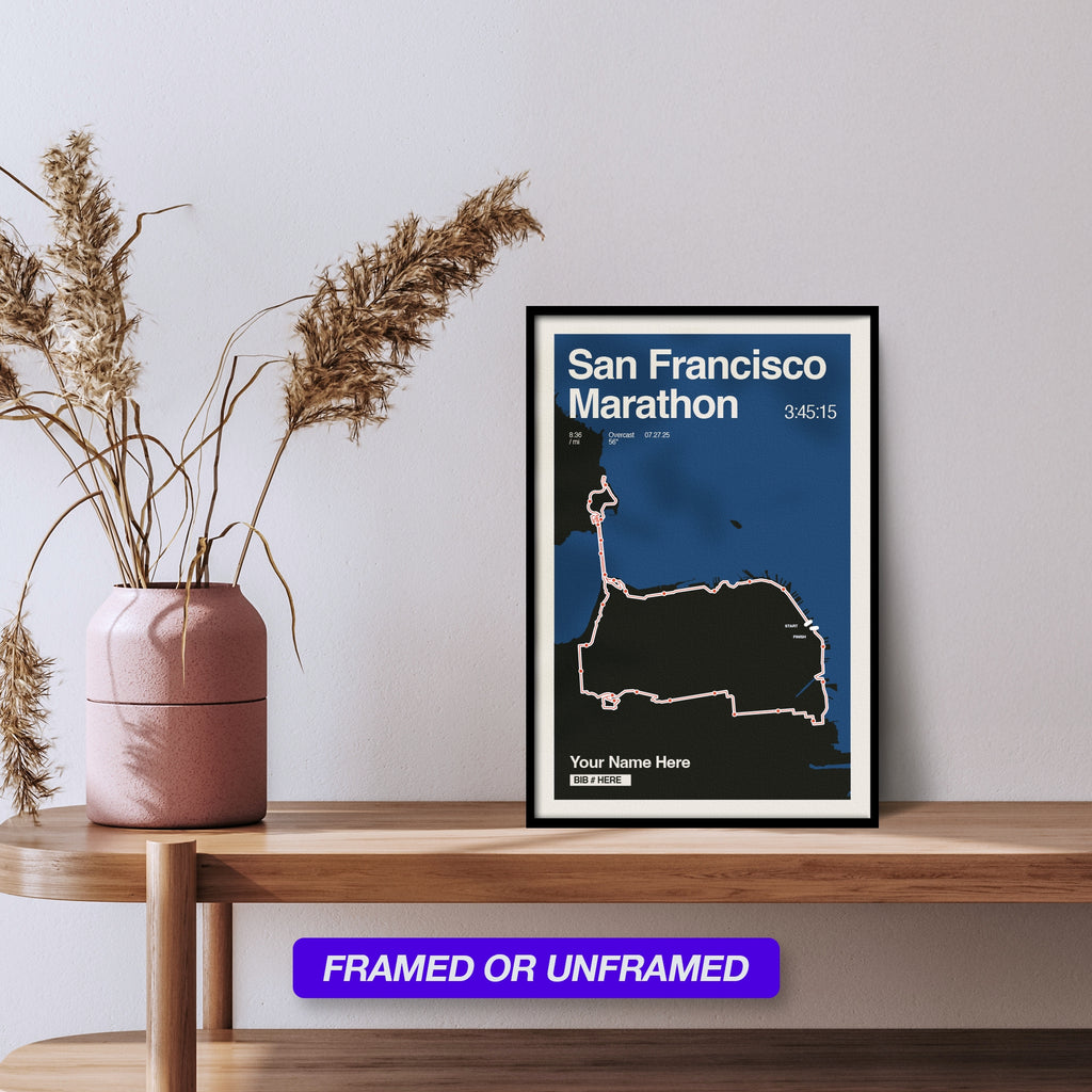 San Francisco Marathon Personalized Race Print