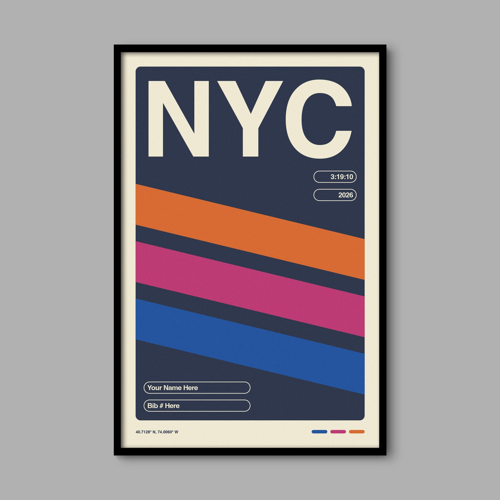 Personalized New York City World Major Race Poster