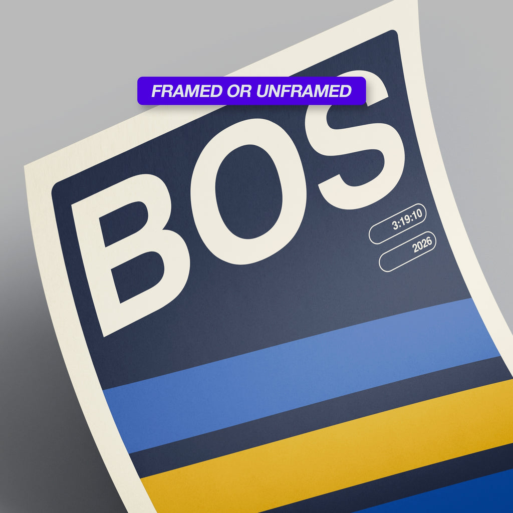 Personalized Boston World Major Race Poster