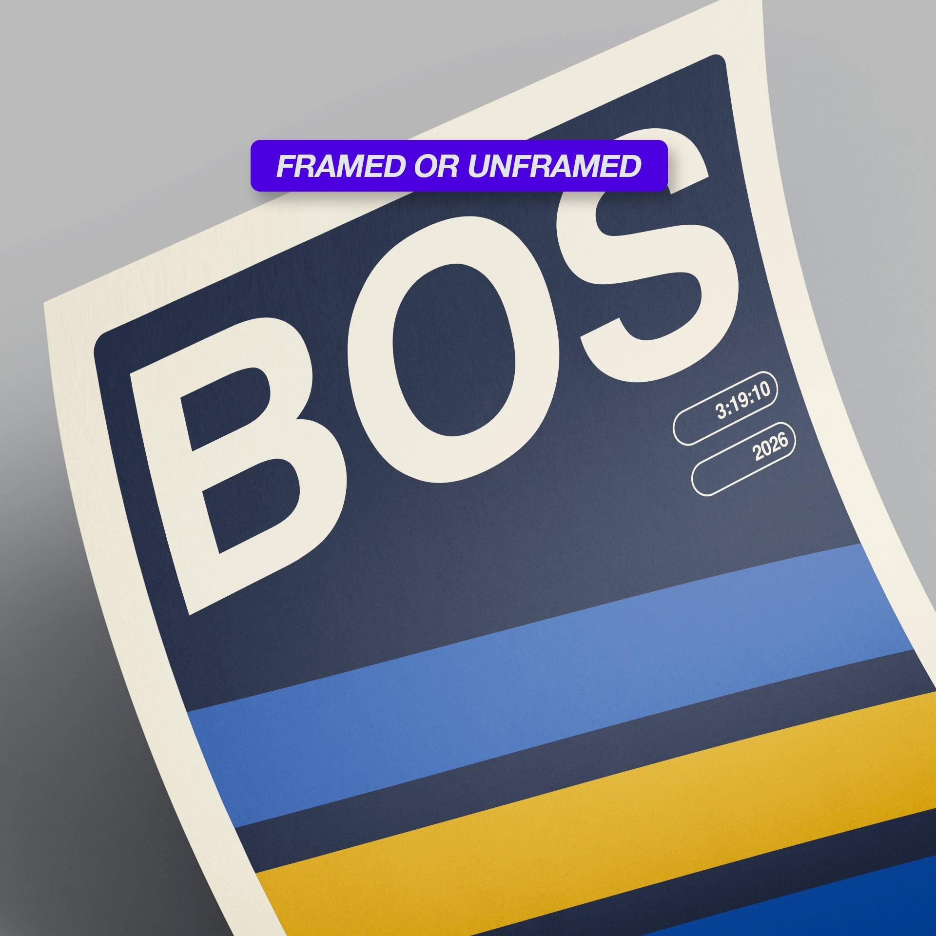 Personalized Boston World Major Race Poster