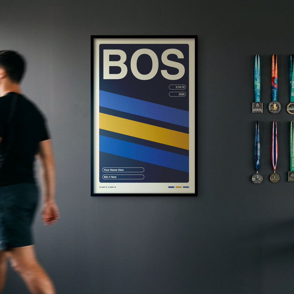 Personalized Boston World Major Race Poster