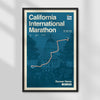 California International Marathon (CIM) Personalized Race Print
