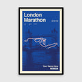 London Marathon Personalized Race Print