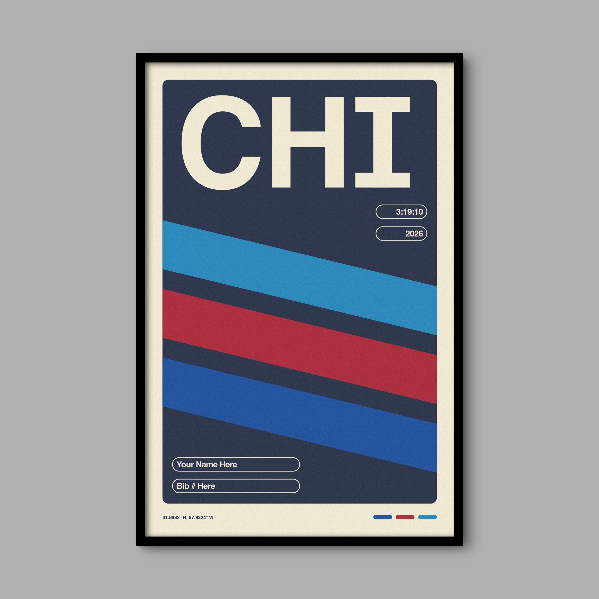 Personalized Chicago World Major Race Poster
