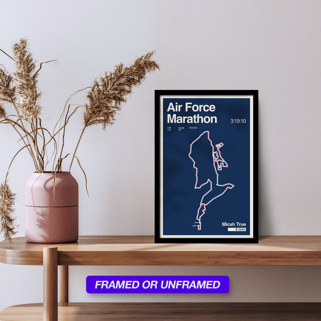 Air Force Marathon Personalized Race Poster