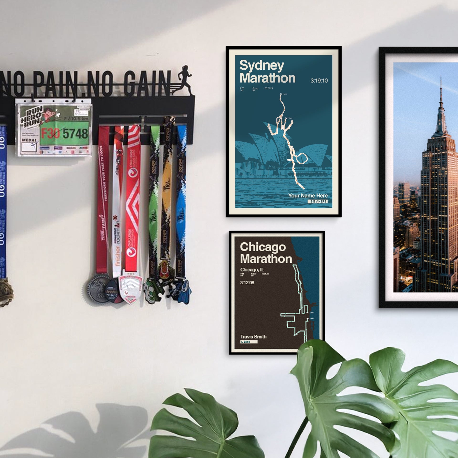 Sydney Marathon Personalized Race Print