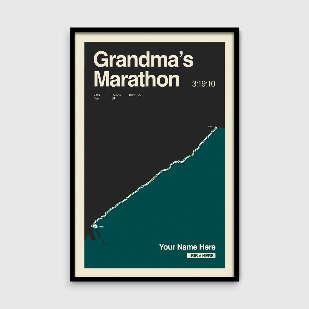 Grandma's Marathon Personalized Race Print