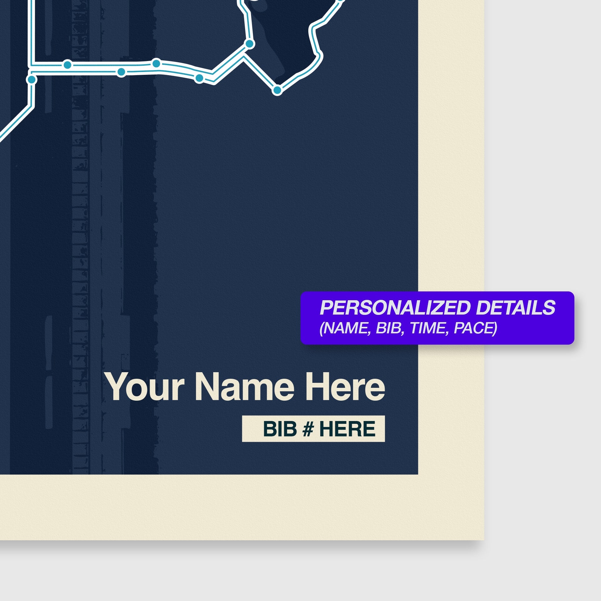 Dallas Marathon Personalized Race Print