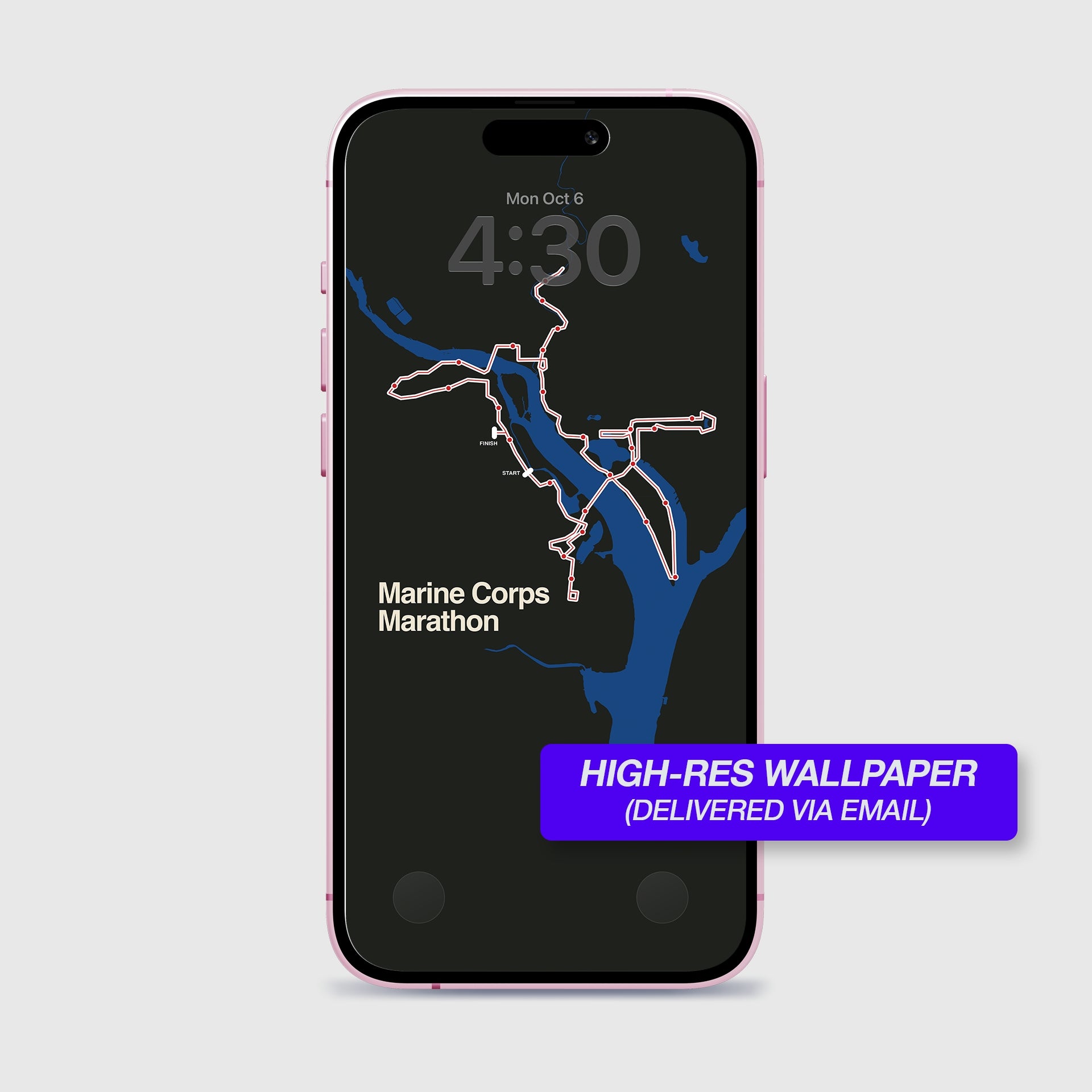 Marine Corps Marathon Personalized Race Print