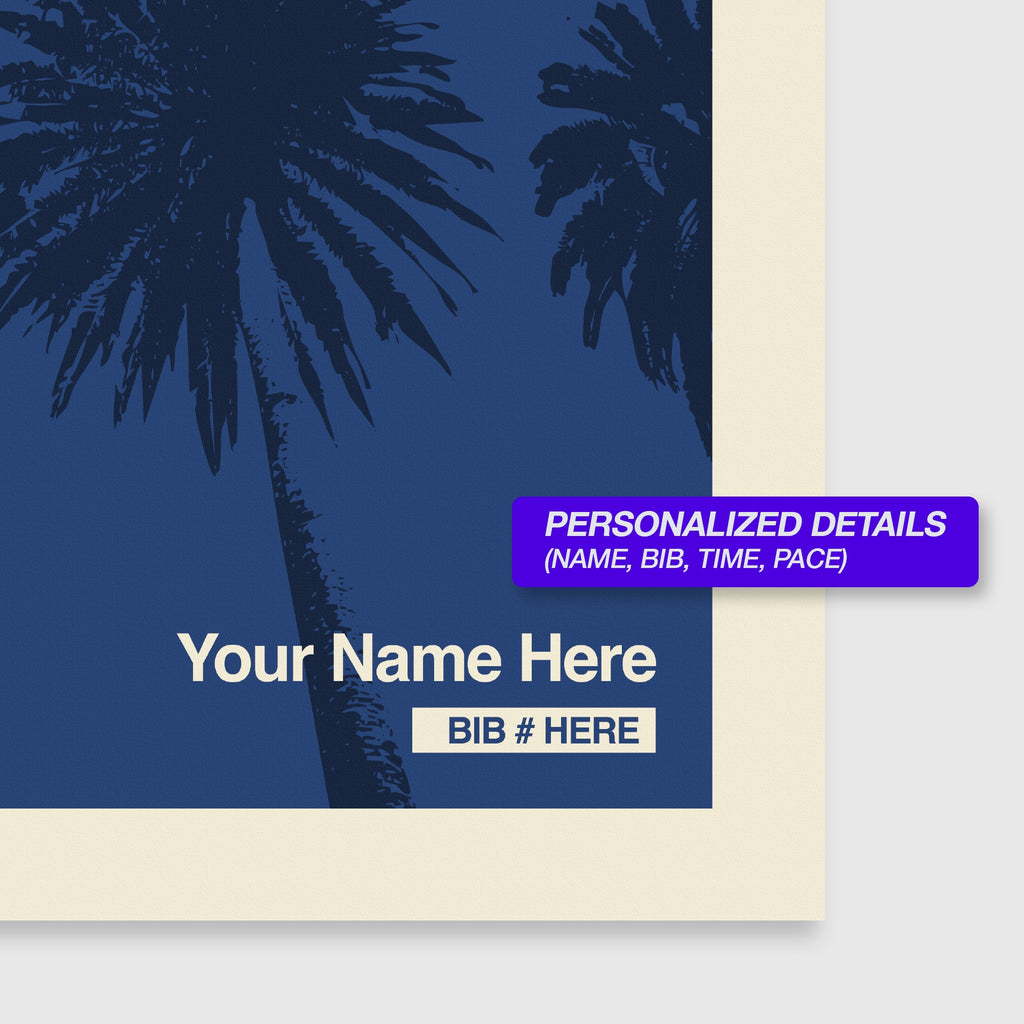 Los Angeles Marathon Personalized Race Print