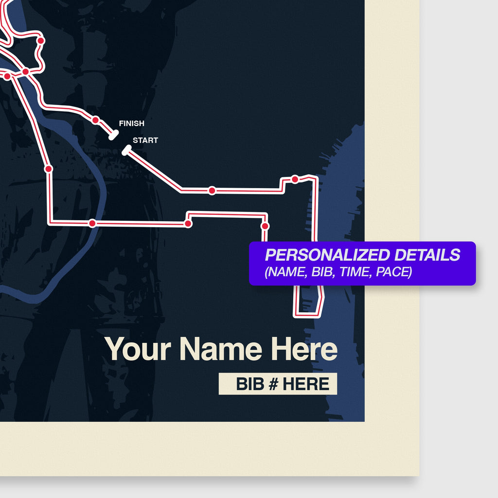 Philadelphia Marathon Personalized Race Print