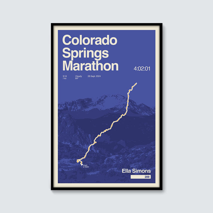 Marathons custom print